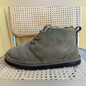UGG Neumel Chukka Boots Olive Green Suede Sheepskin Lined Men’s Size 10
